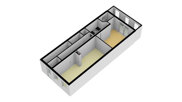 Floorplan - Volmarijnstraat 156b, 3021 XZ Rotterdam